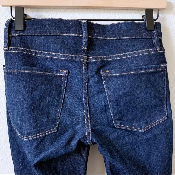 NEW FRAME Le Skinny de Jeanne Jeans Dame Dark Blue Stretch 24 - Picture 8 of 12